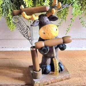 Rustic Sonoma Lodge Resin Moose Bottle Opener Set Northwoods Cabin Decor